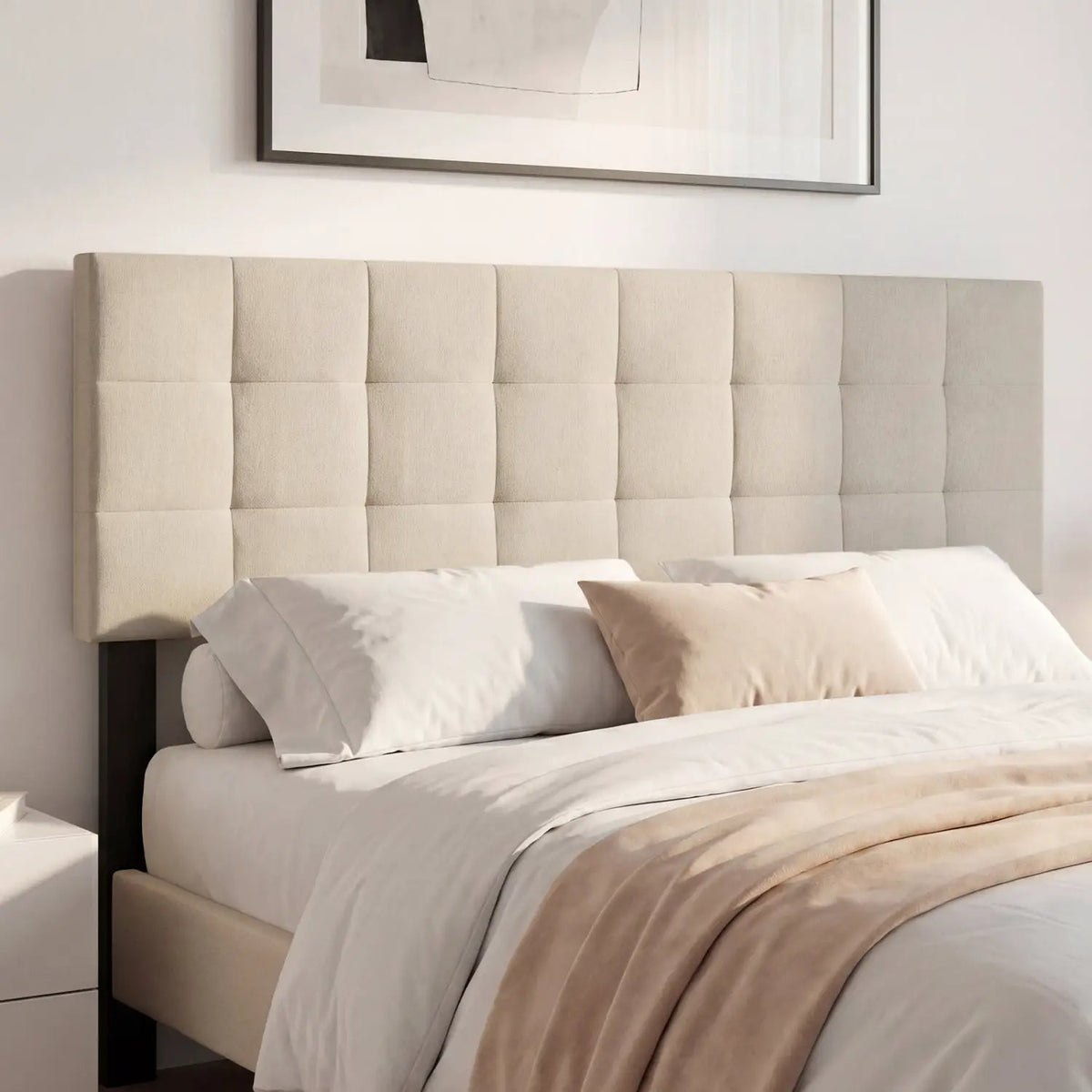 Upholstered Headboard Queen/Full Size with Adjustable Legs, photo 9 of 16