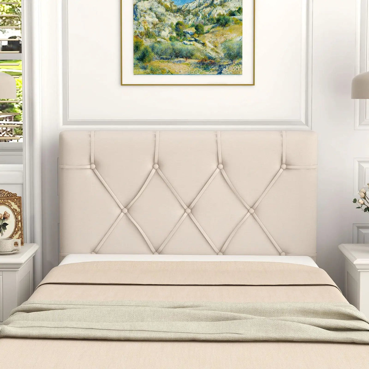 Upholstered Headboard for Twin Size Bed with Fabric Upholstery, photo 2 of 9