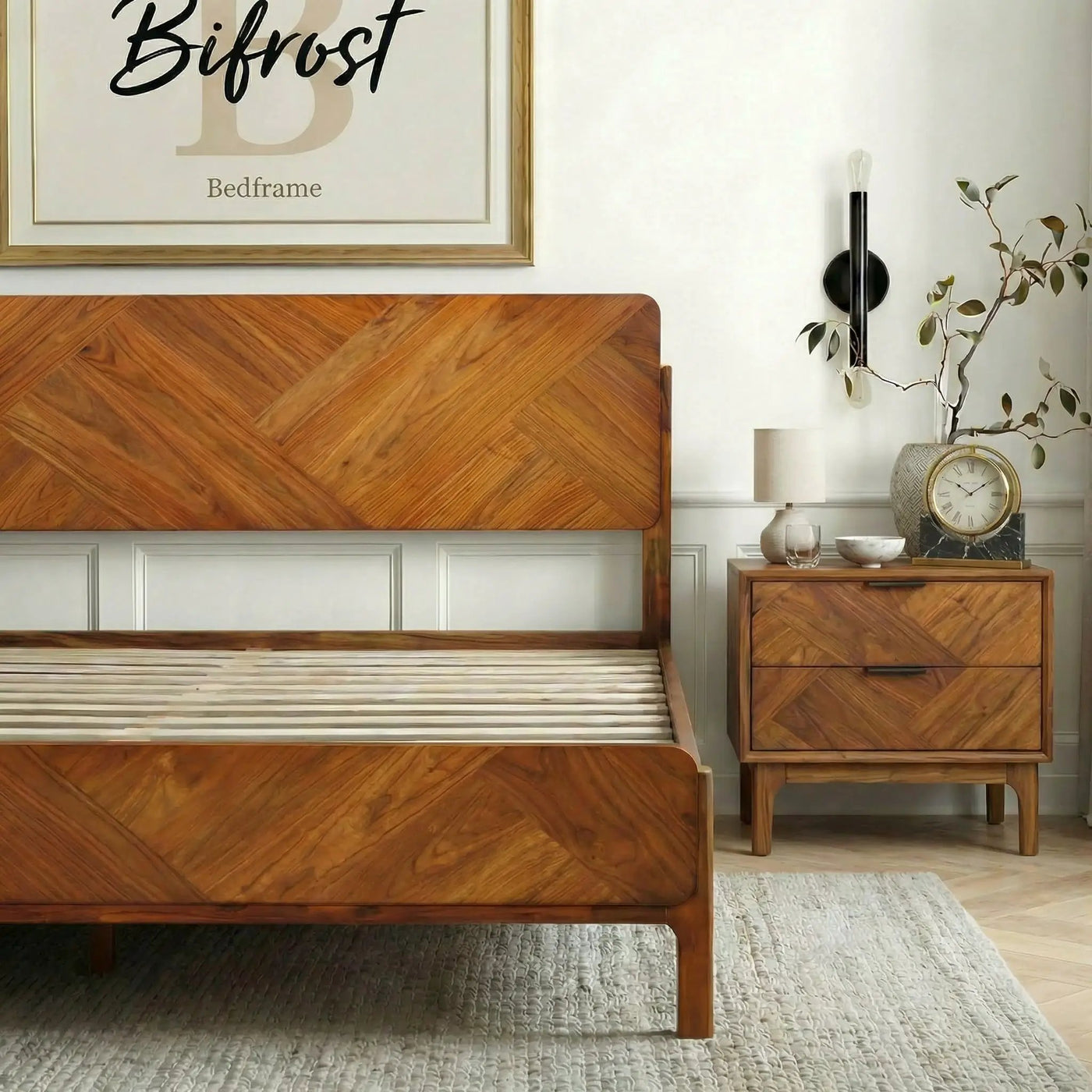Bifrost Solid Wood Bed Frame by Megsu