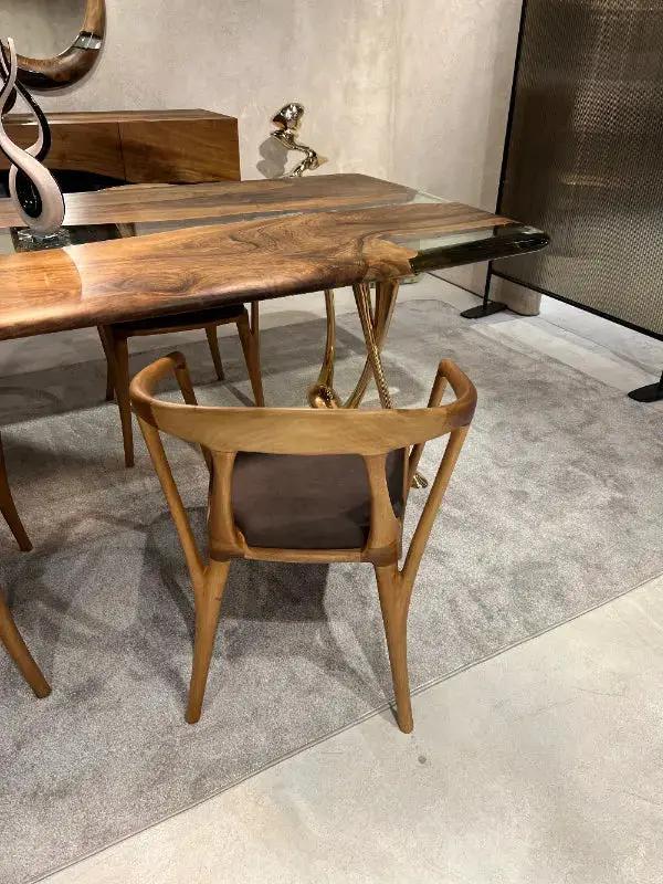 Luxury Premium Solid Walnut Chair - Italian Style by Gizz