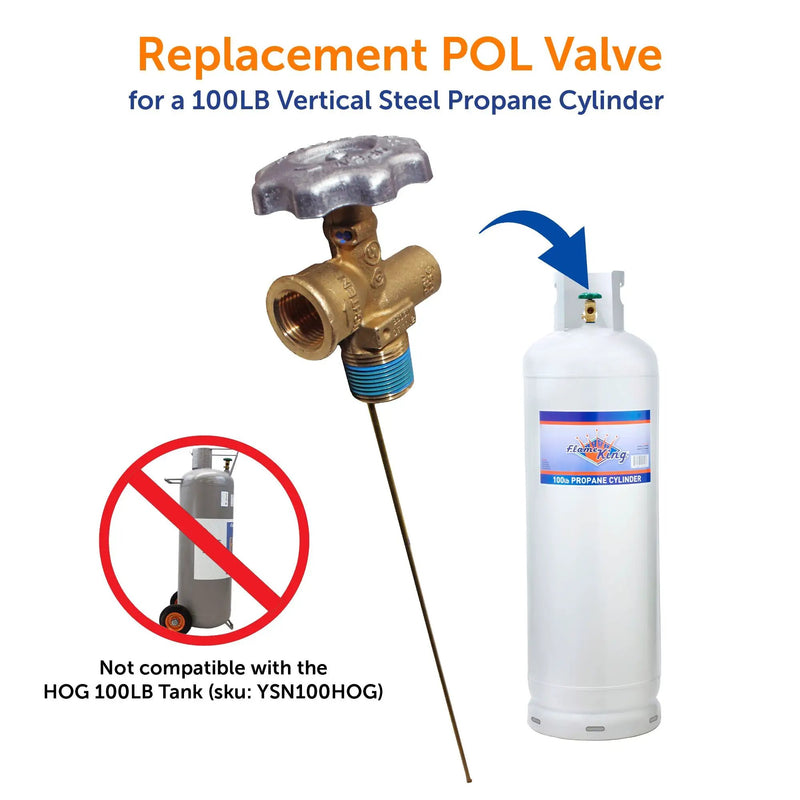Flame King 100lb POL Valve by Flame King Products
