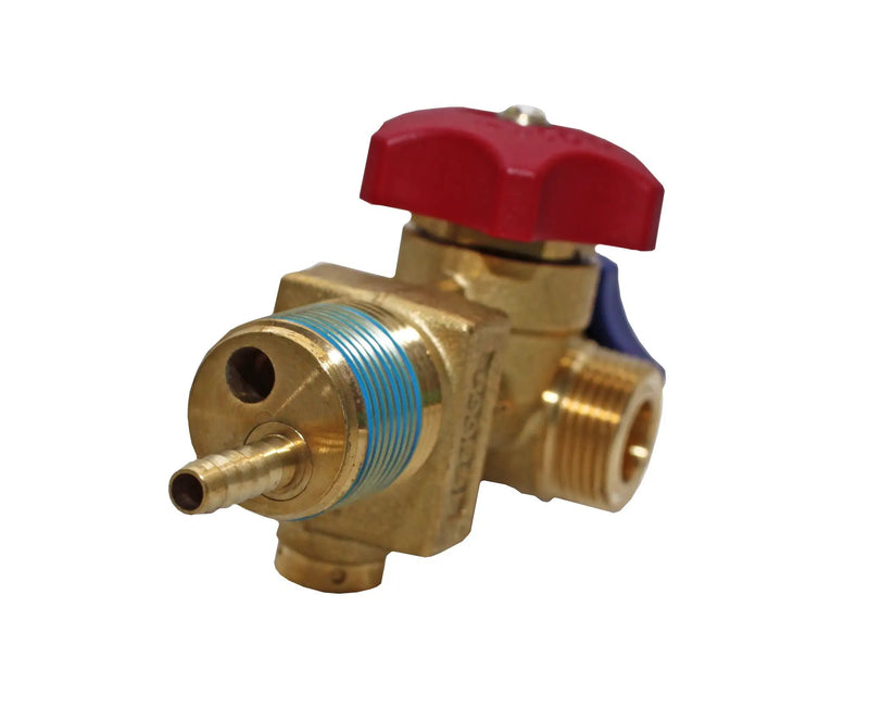 Flame King Dual Access Vapor/Liquid Valve + Dip Tube for 123LB Refrigerant Tank by Flame King Products