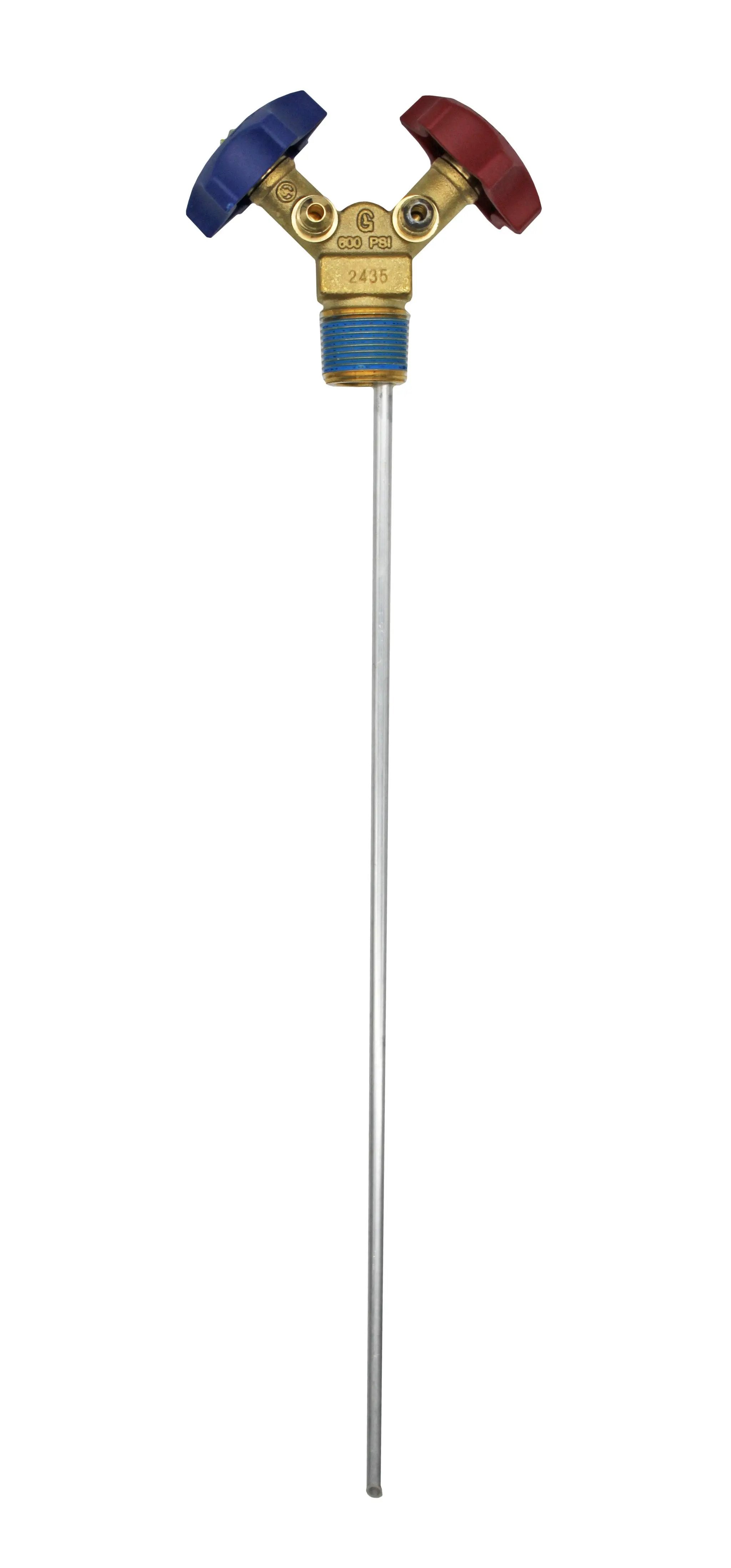 Flame King Y-Valve w/Aluminum Dip Tube & Filter for 30LB Refrigerant Tanks by Flame King Products
