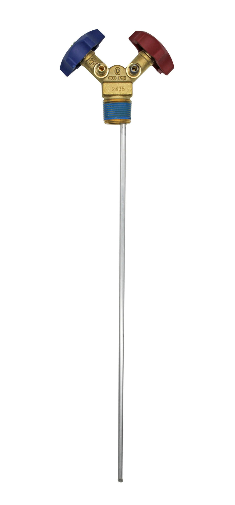 Flame King Y-Valve w/Aluminum Dip Tube & Filter for 30LB Refrigerant Tanks by Flame King Products