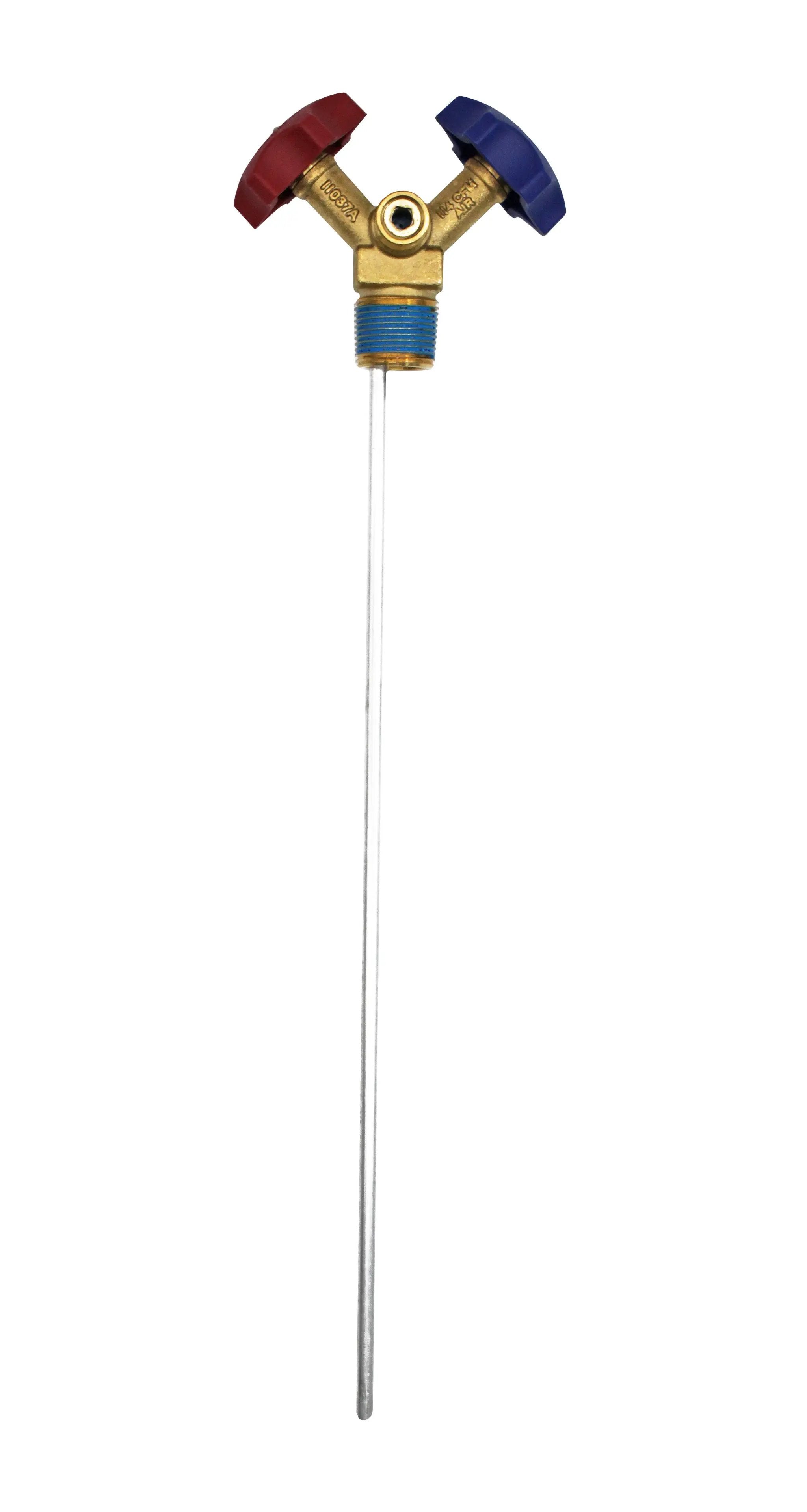 Flame King Y-Valve w/Aluminum Dip Tube & Filter for 30LB Refrigerant Tanks by Flame King Products