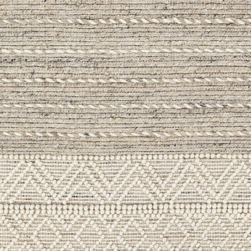 Cream Veruela Wool Blend Braided Tassel Area Rug - Clearance by Boutique Rugs