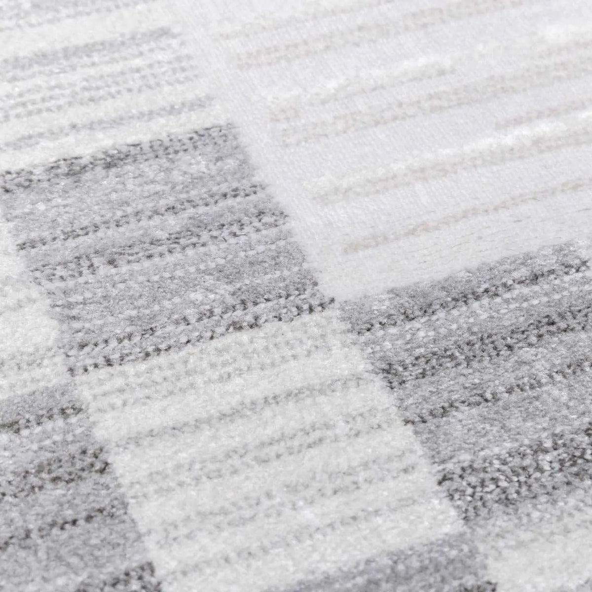 Azrika Gray Checkered Washable Rug - Clearance, photo 18 of 19