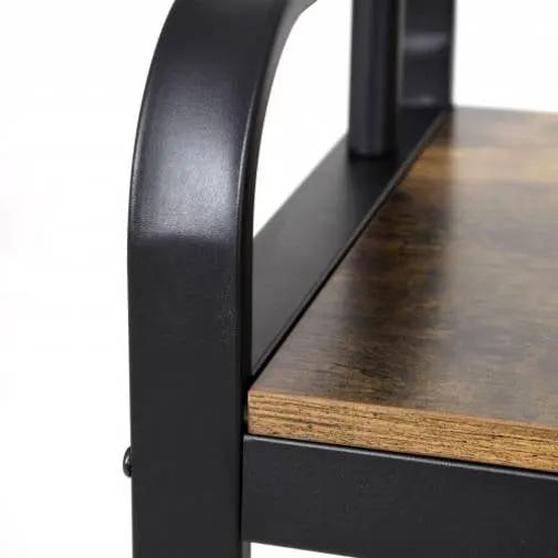 Entryway Modern Industrial Style Hall Tree Coat Rack Shoe Storage Bench by HomePacific