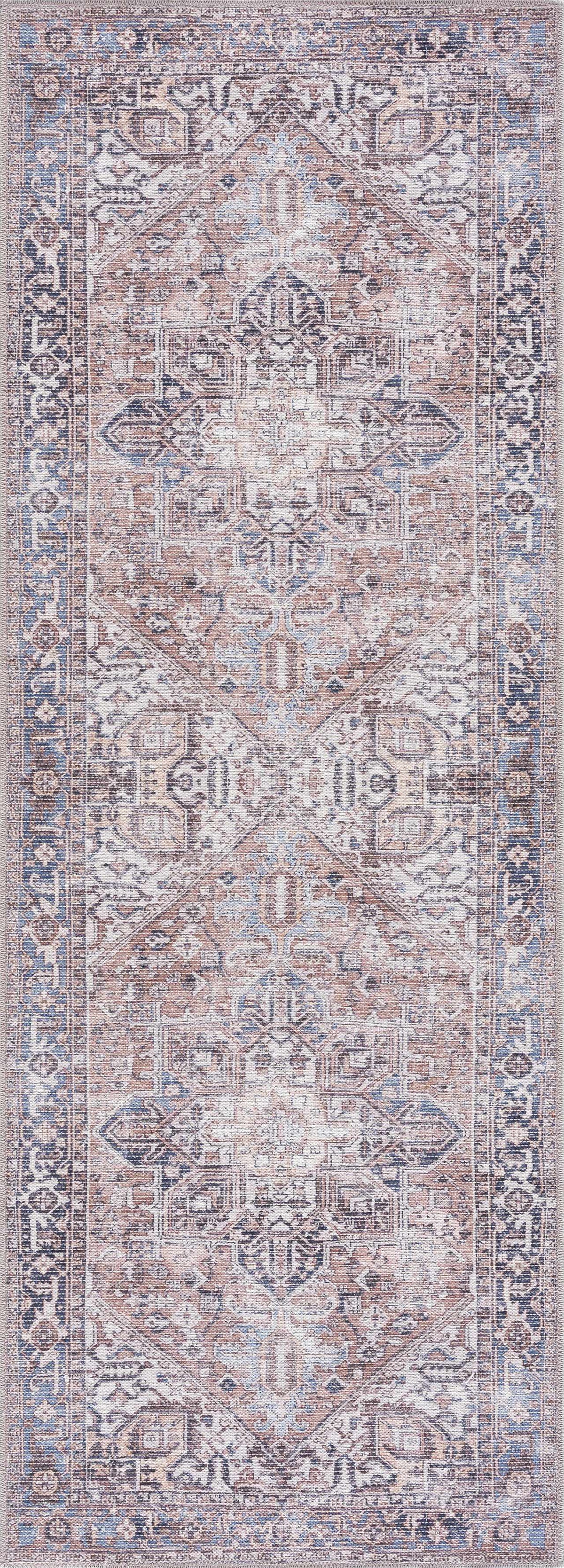 Viho Vintage Flat Pile Washable Rug - Clearance, photo 3 of 12