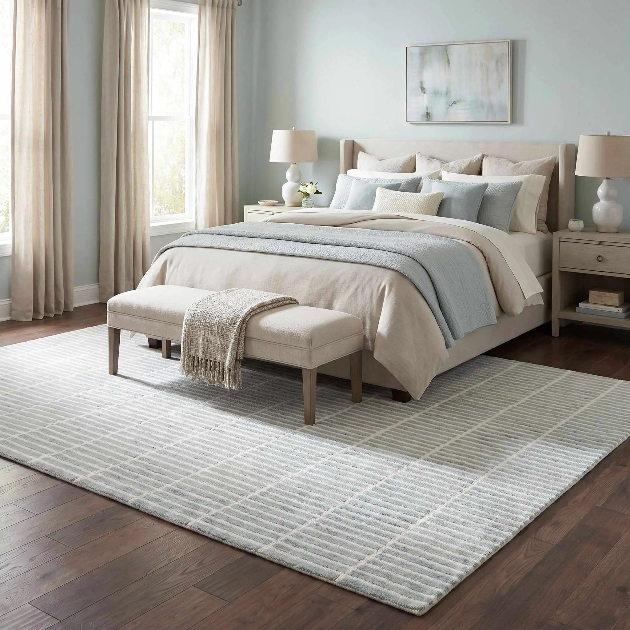 Finial Sage Wool Area Rug by Boutique Rugs