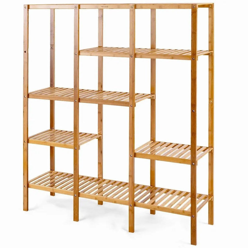 Eco-Friendly Bamboo 4-Shelf Bookcase Storage Rack by HomePacific