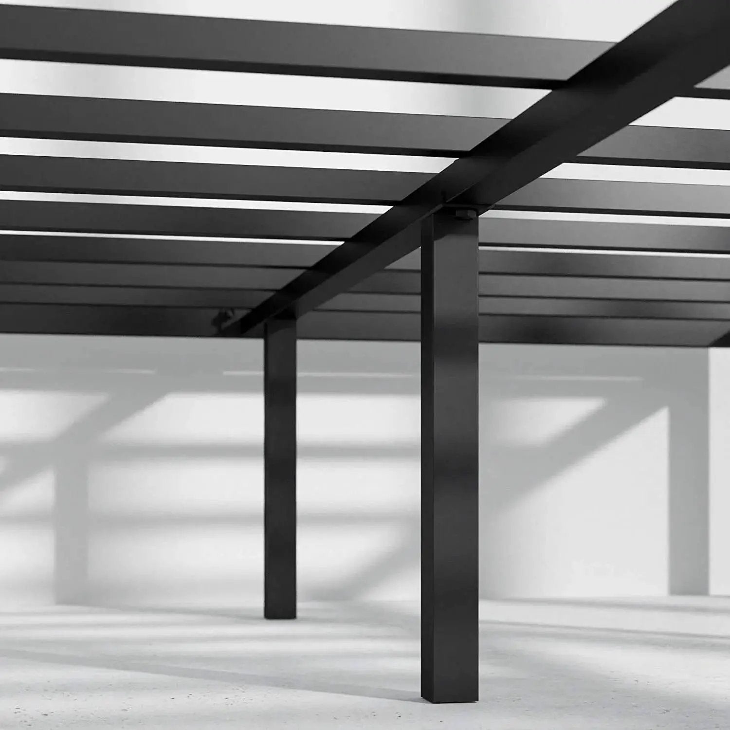 King Metal Platform Bed Frame with Rounded Legs 700 lbs Weight Capacity by HomePacific