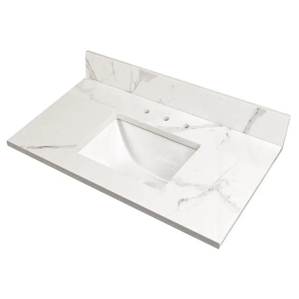 Calacatta Nowy Polished Engineered Marble Tiles 49x22