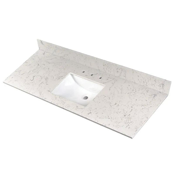 Carrara Sky Polished Engineered Marble Tiles 61x22 2