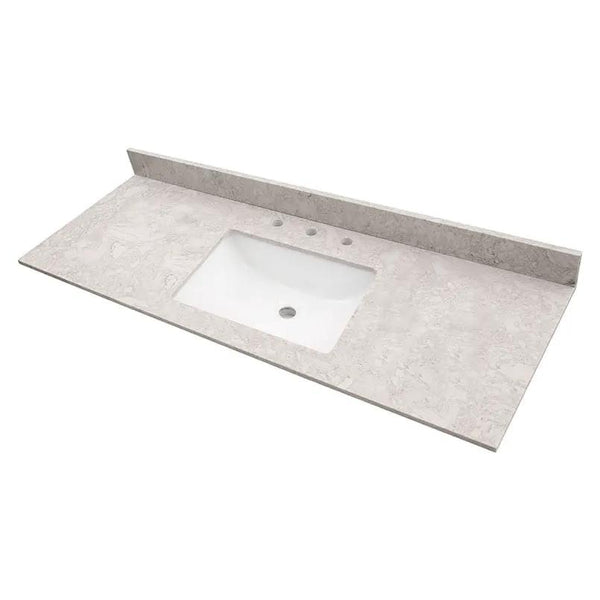 Drifting Fog Polished Engineered Marble Tiles 61x22 2
