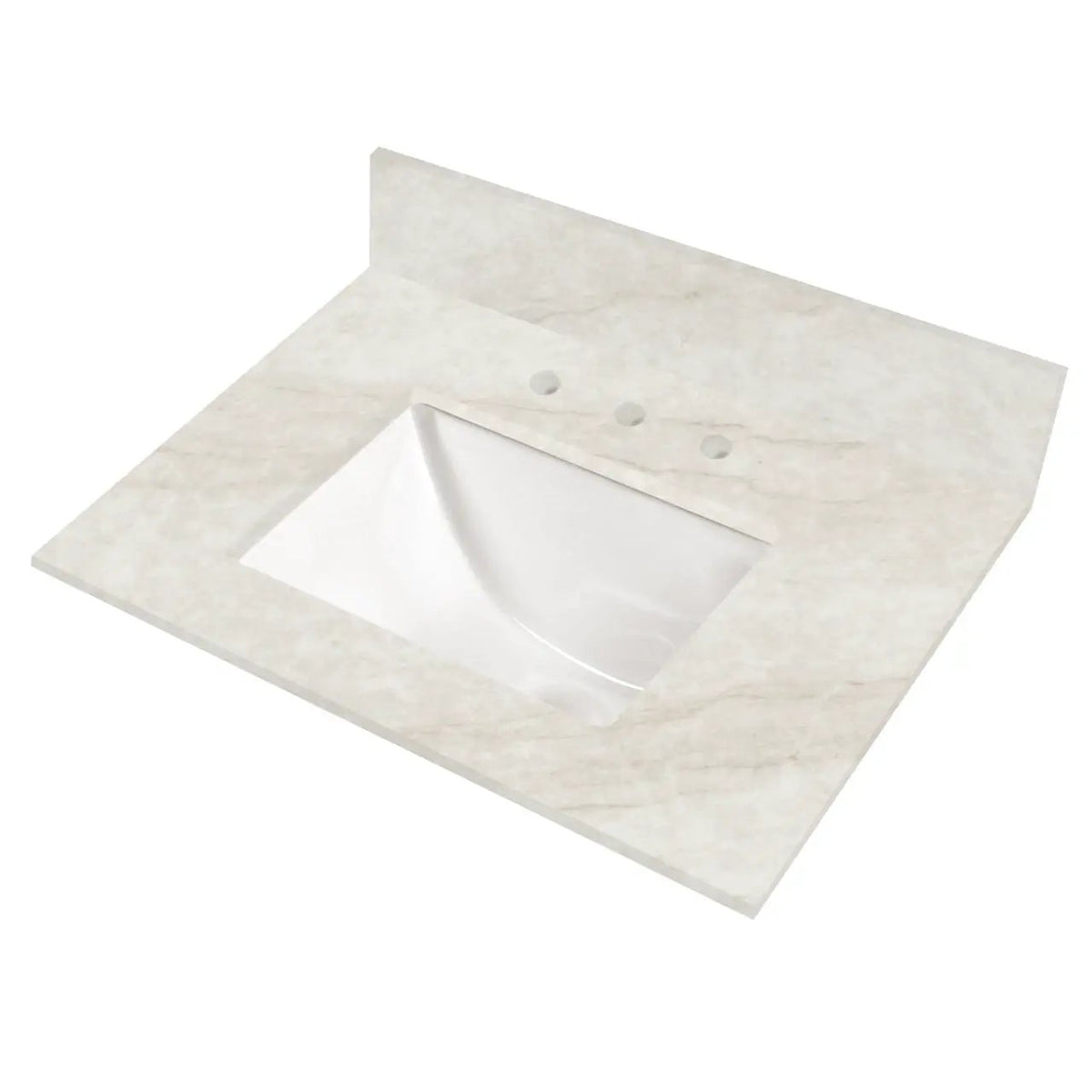 Ivoritaj™ Vanity Top With Sink Polished Quartz 37x22 by MSI Surfaces