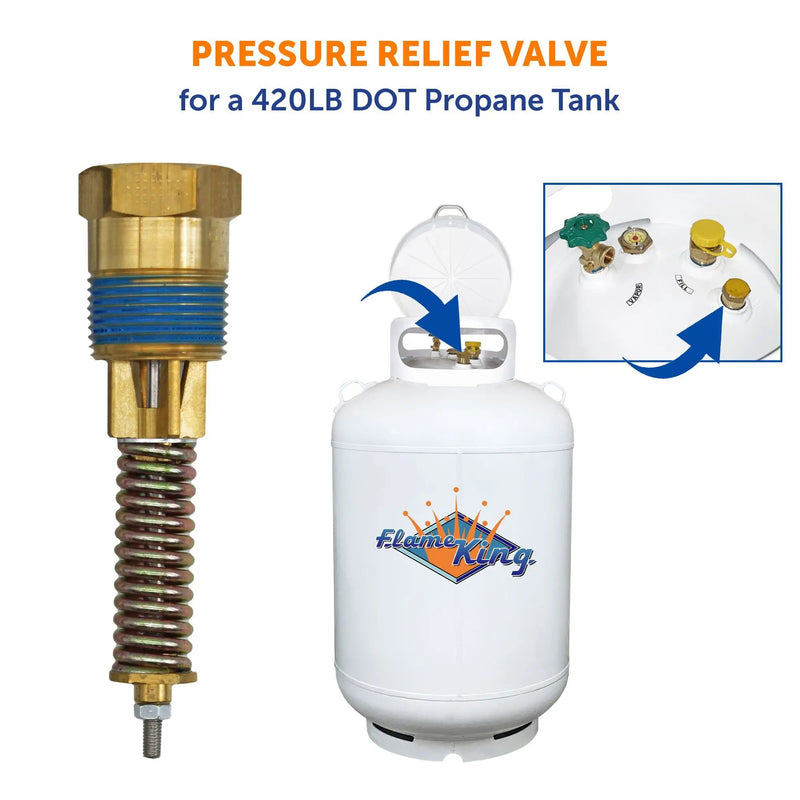 Replacement Pressure Relief Valve for YSN420DOT Propane Tank by Flame King Products
