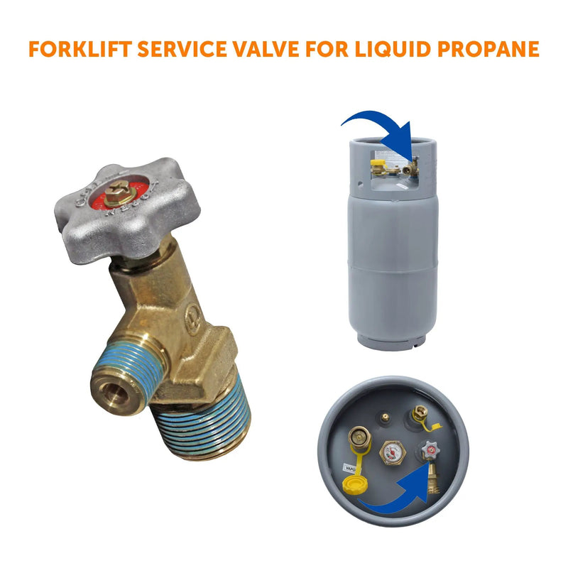 Flame King VSVFL Forklift Propane Cylinder Service Valve Liquid Withdrawal by Flame King Products