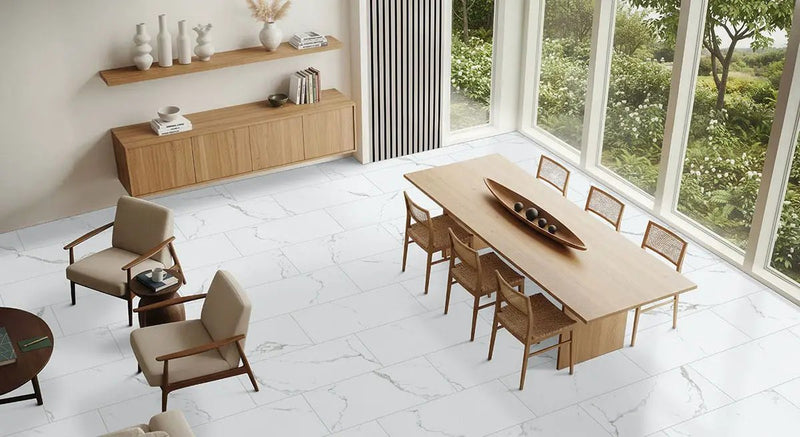Glenridge Calacatta Serra Matte Marble Look Lvt Tiles 12x24 by MSI Surfaces