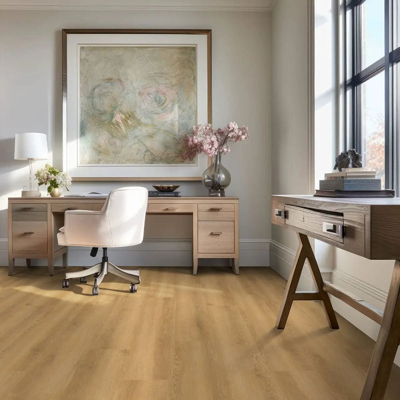 Nove Plus Hyde Haven Matte Wood Look Lvt Planks 9x48 in a finished room