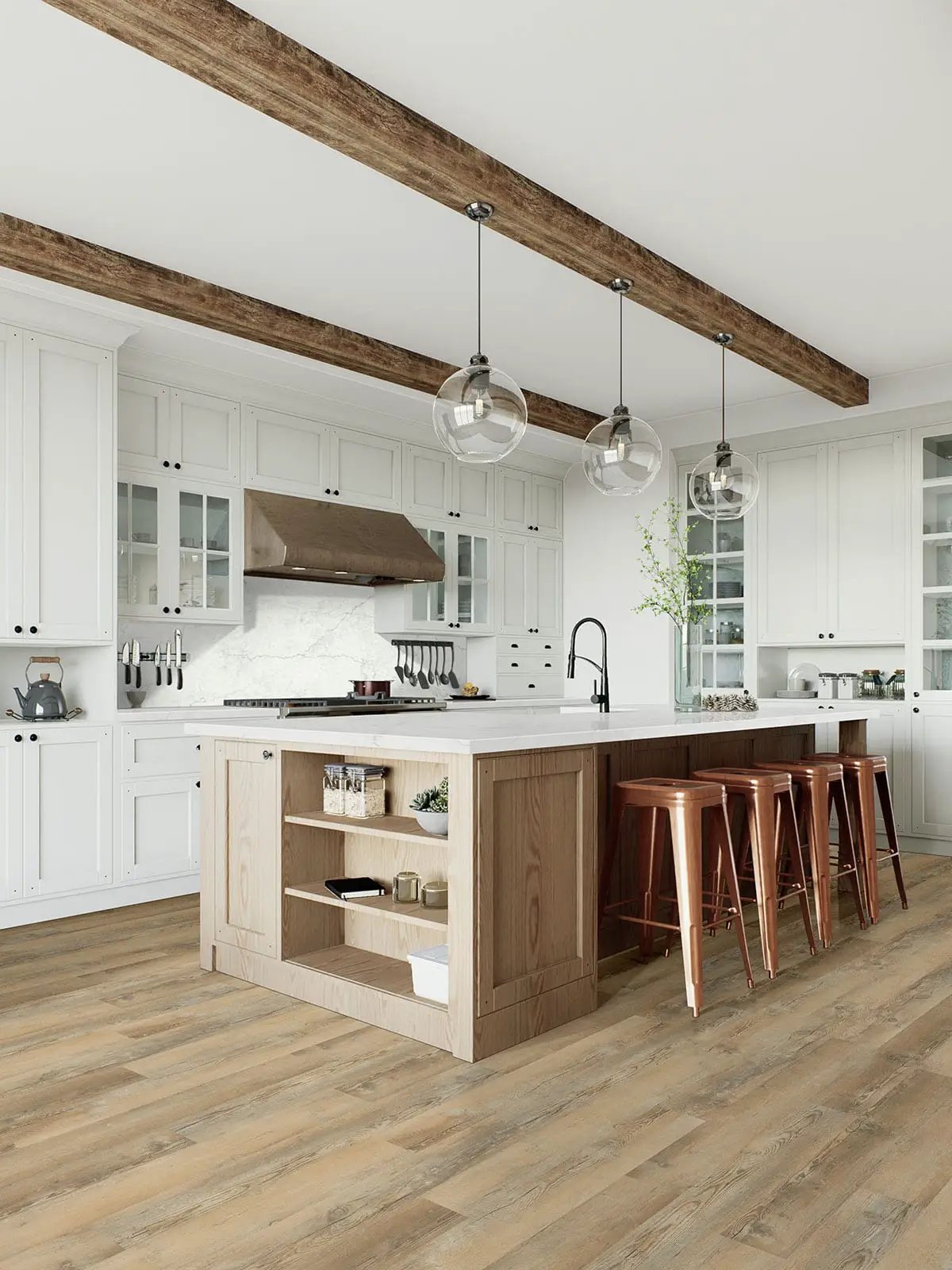 Katavia Lime Washed Oak Matte Wood Look Lvt Planks 6x48 by MSI Surfaces