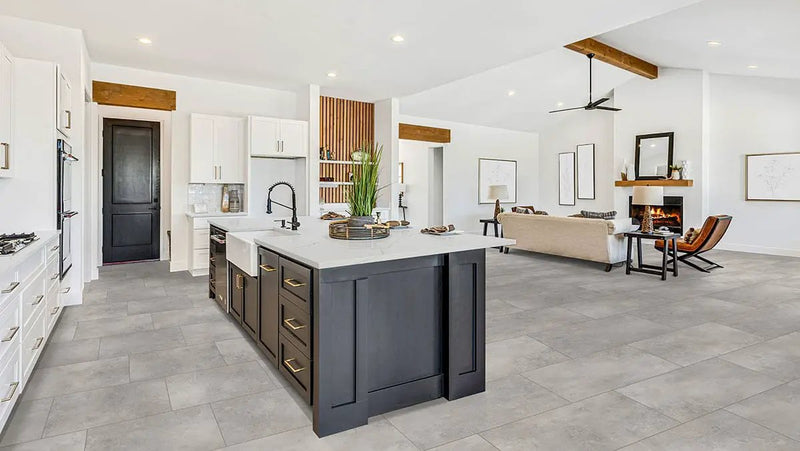 Glenridge Mountains Gray Matte Stone Look Lvt Tiles 12x24 by MSI Surfaces