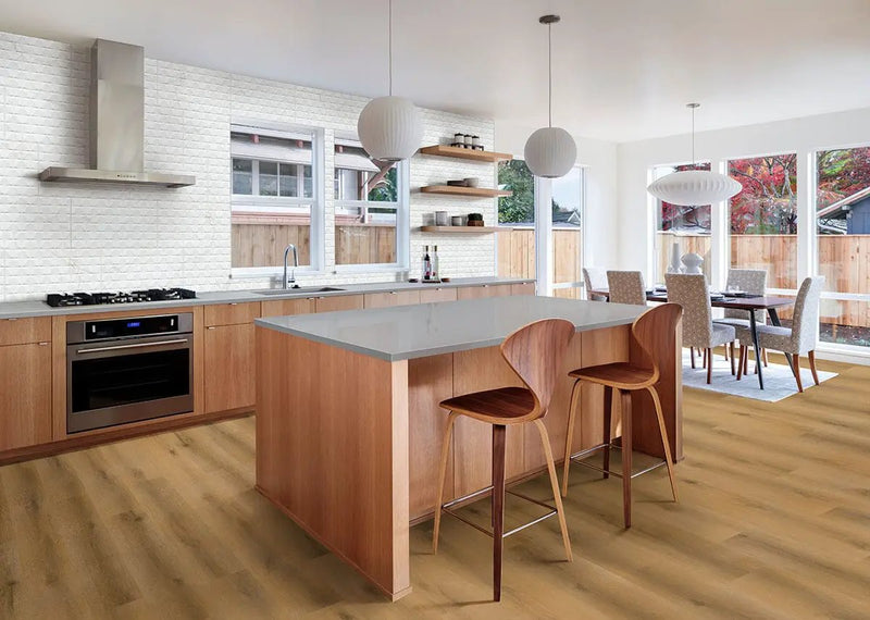 Nove Plus Scandi Matte Wood Look Lvt Planks 9x48 in a finished room