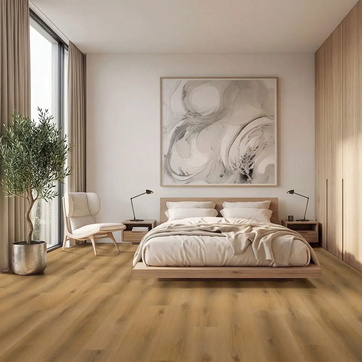 Nove Scandi Matte Wood Look Lvt Planks 9x48 by MSI Surfaces
