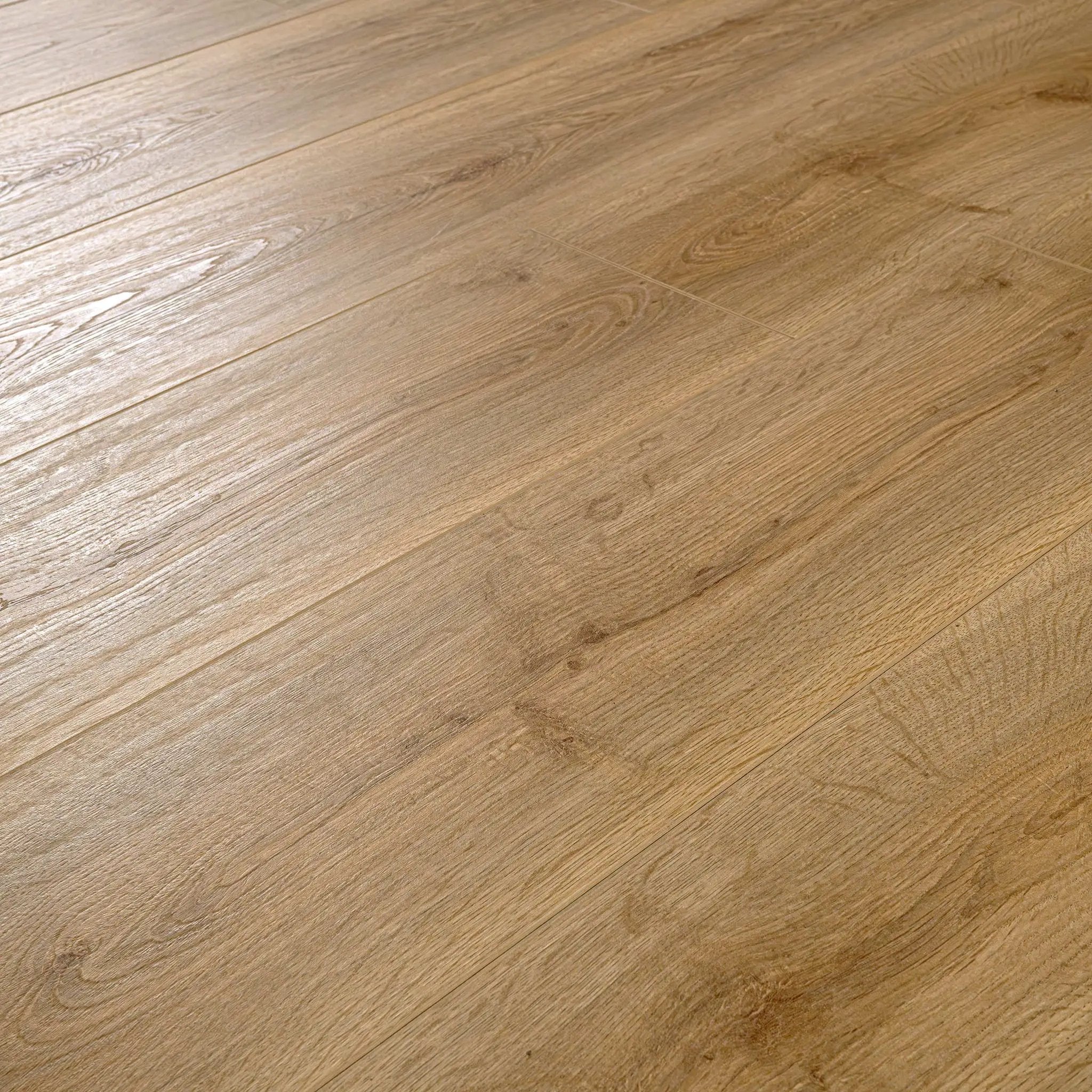 Smithcliffs Cloudland Semi Gloss End Cap Wood Look Rigid Core Moldings angled view