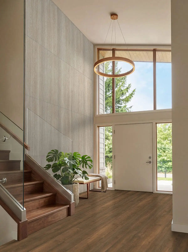 Shorecliffs Roghan Semi Gloss Wood Look Rigid Core Moldings 12x1.25 0.00 inch in a finished room