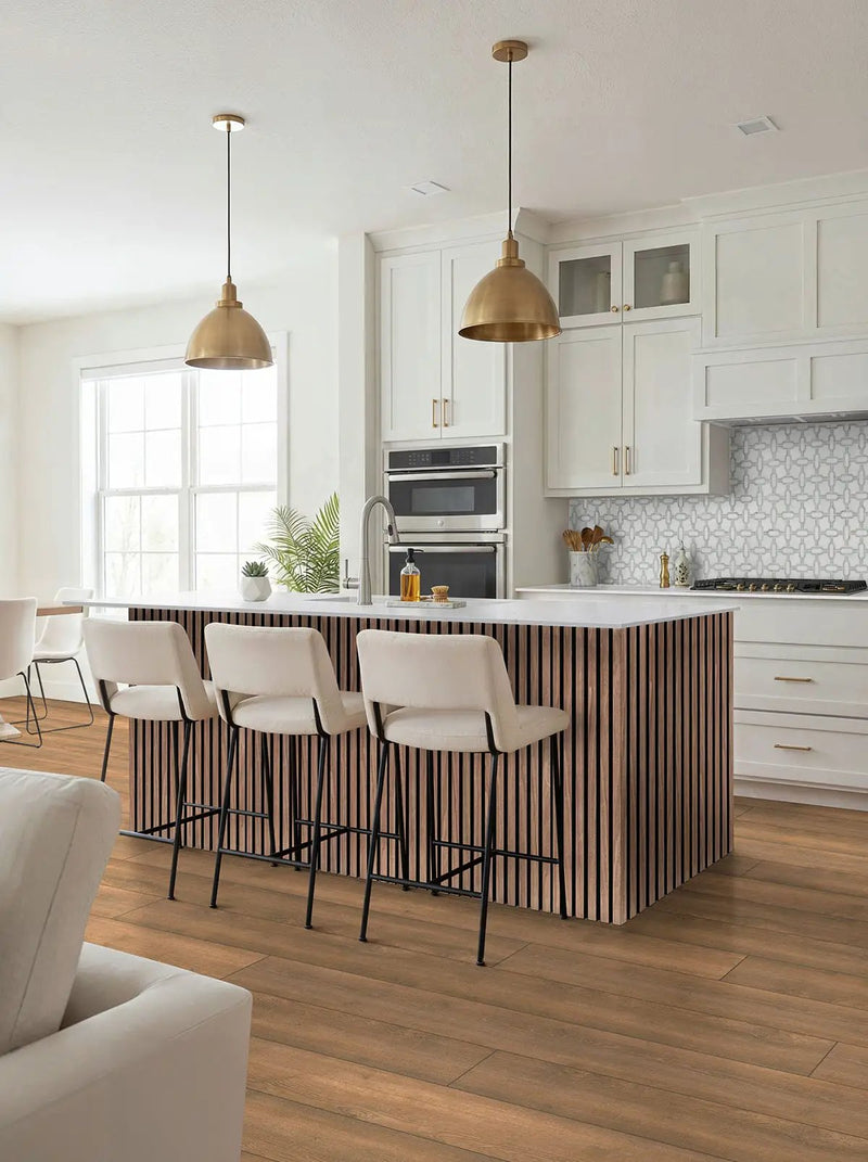 Shorecliffs Roghan Semi Gloss Wood Look Rigid Core Moldings 12x1.25 0.00 inch in a finished room
