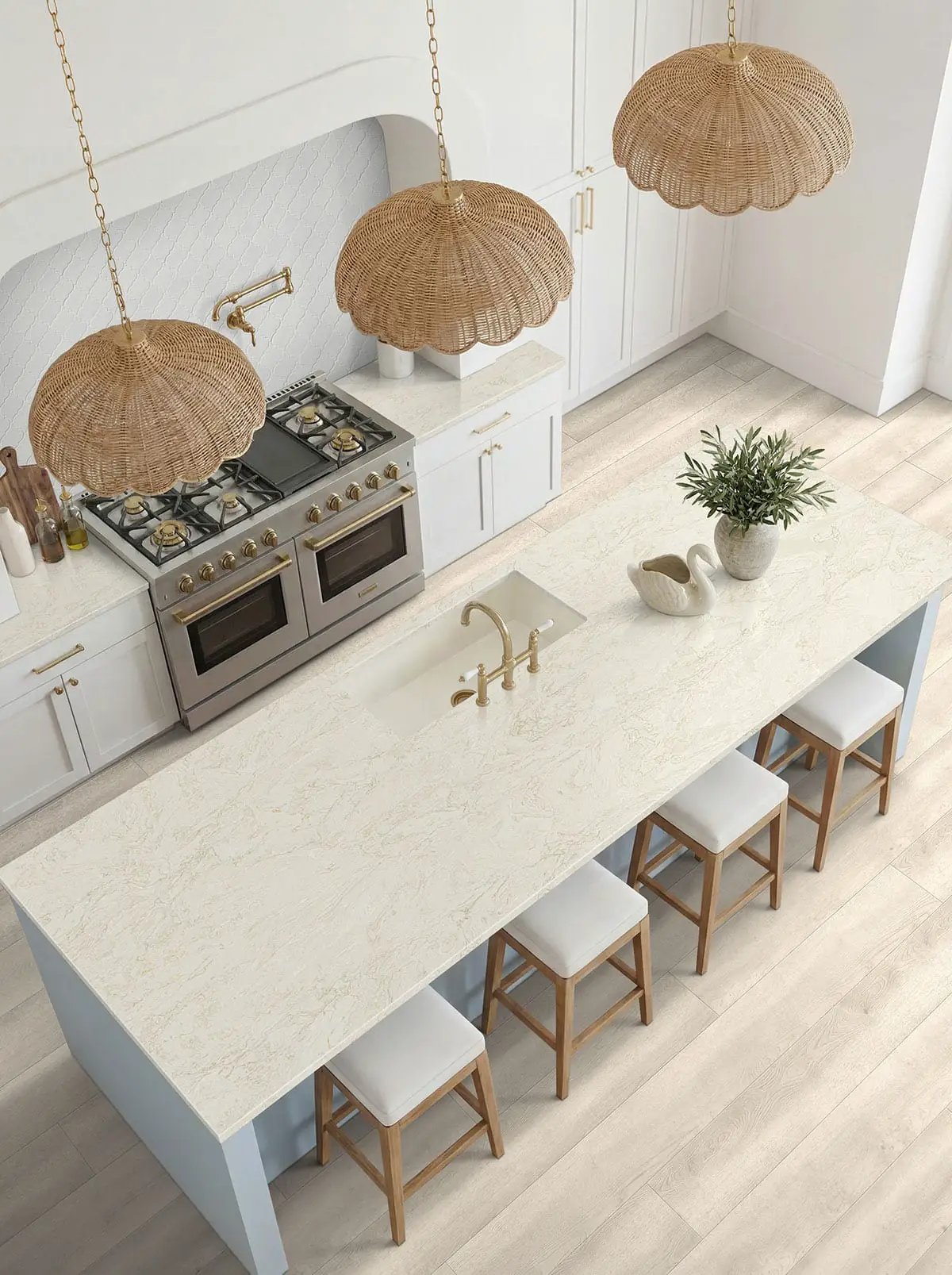 Shorecliffs Sunny Shake Semi Gloss Flush Stair Nose Wood Look Rigid Core Moldings 4.53x0.94 in a finished room
