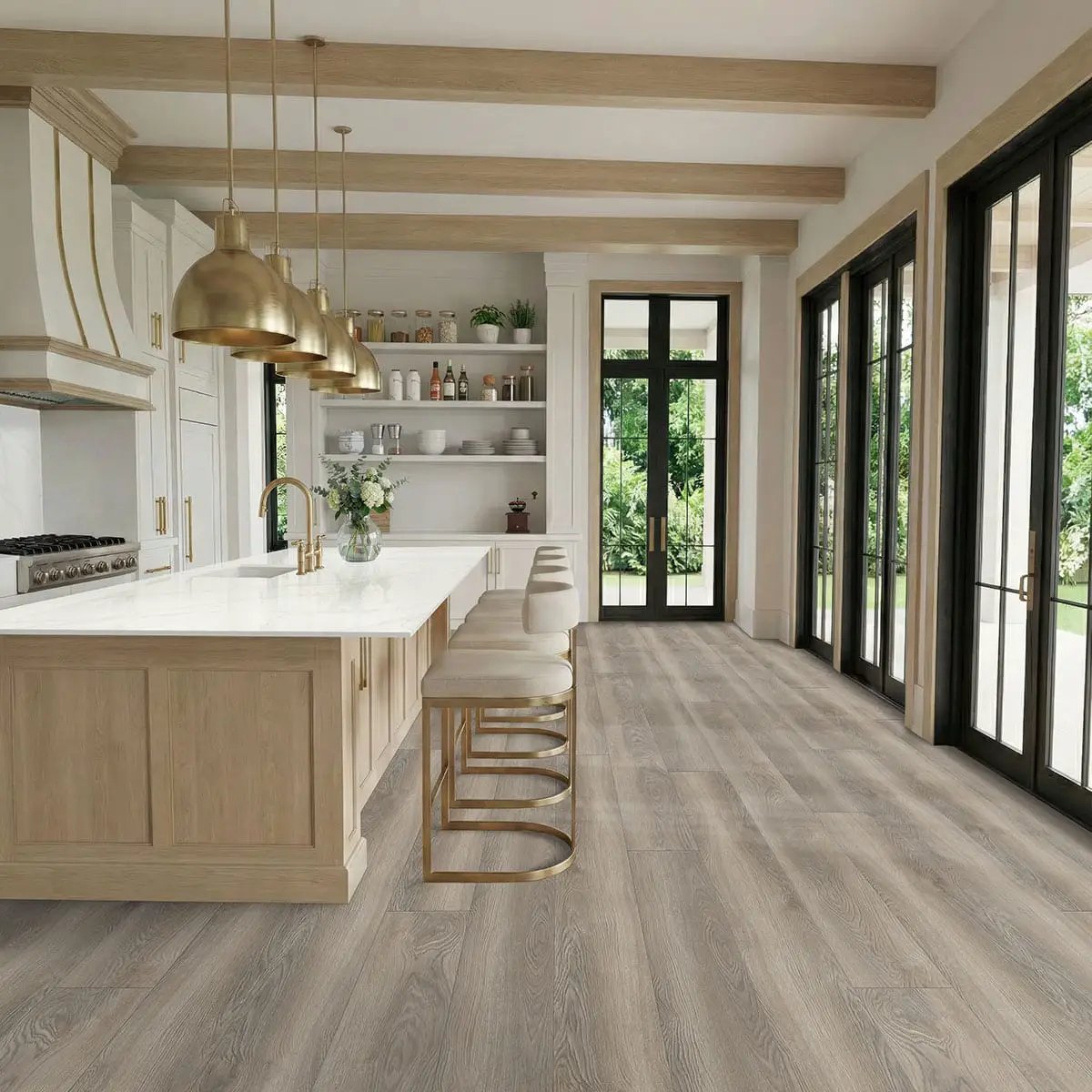 Shorecliffs Wixom Valley Semi Gloss Wood Look Rigid Core Moldings 12x1.25 0.00 inch by MSI Surfaces
