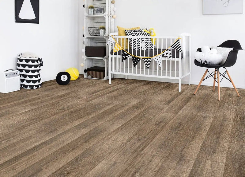 Andover Abingdale Semi Gloss Stair Riser Wood Look Lvt Moldings 1.77x0.345 in a finished room