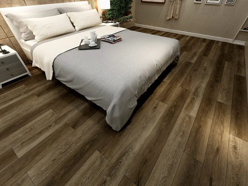 Cyrus Barrell Matte Wood Look Lvt Planks 7x48 in a finished room