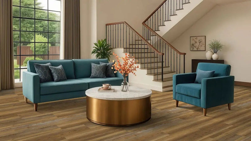 Cyrus 2.0 Barnstorm Semi Gloss Wood Look Lvt Moldings 1.77x0.28 in a finished room