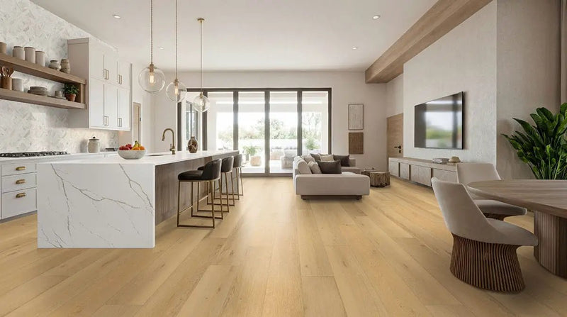 Wayne Parc Bluffview Matte Wood Look Lvt Planks 9x60 in a finished room