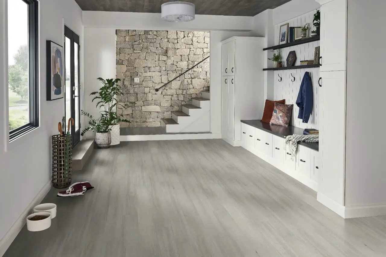 Cyrus Brianka Semi Gloss Flush Stair Nose End Cap Wood Look Lvt Moldings 2.75x0.75 in a finished room