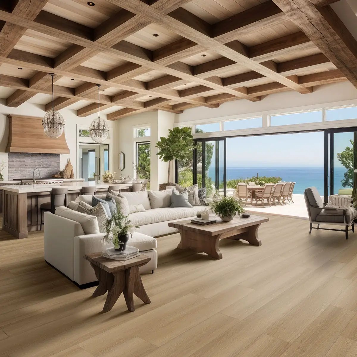 Laurel Cabana Semi Gloss Flush Stair Nose Wood Look Lvt Moldings 2.75x0.75 in a finished room