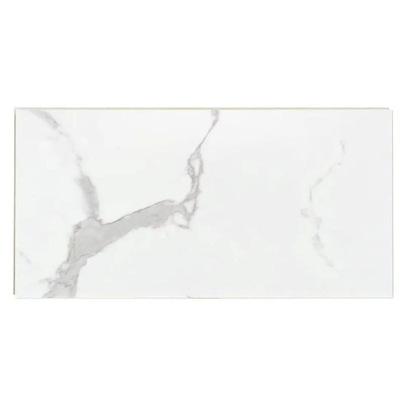 Xl Trecento Calacatta Marbello Marble Look Lvt Tiles 18x36 close up
