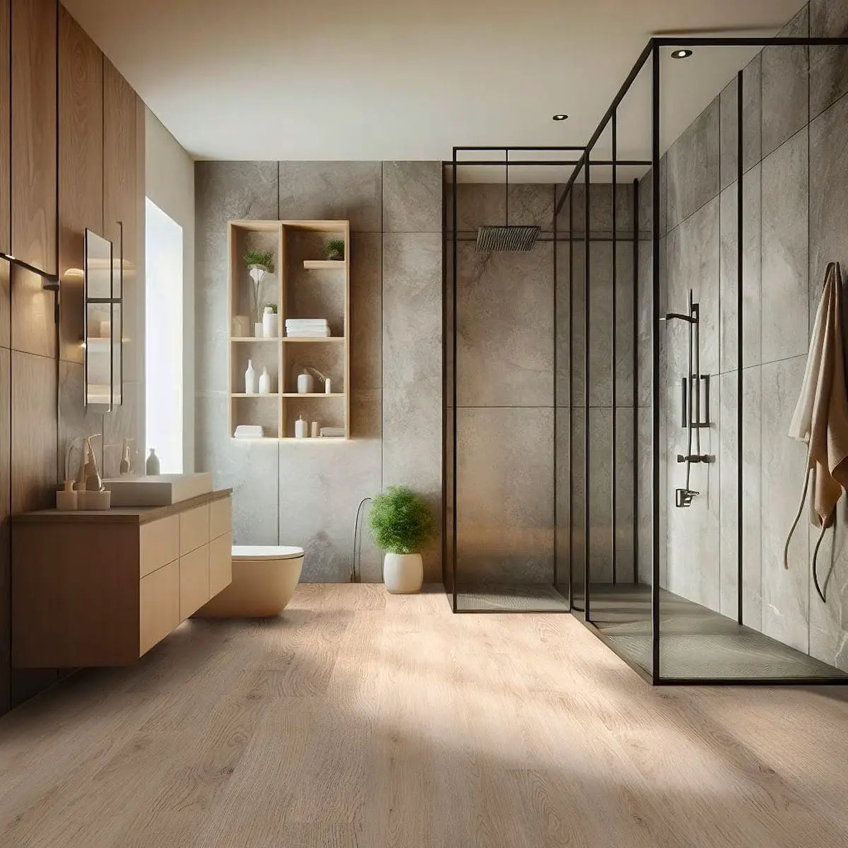 Cyrus Chester Hills Semi Gloss Wood Look Lvt Moldings 1.77x0.28 in a finished room