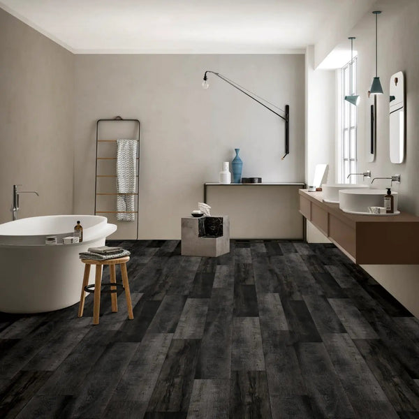 Andover Dakworth Semi Gloss Overlap Stair Nose Wood Look Lvt Moldings 2.23x1.03 in a finished room