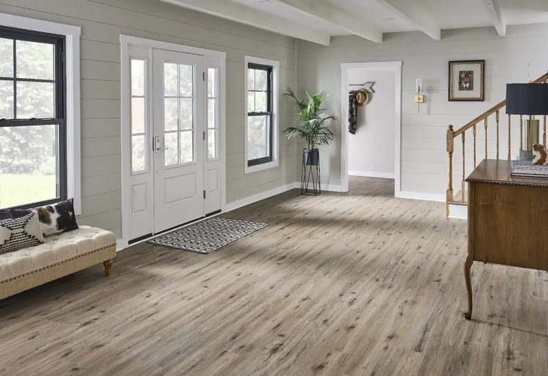 Cyrus 2.0 Fauna Matte Wood Look Lvt Planks 7x48 in a finished room