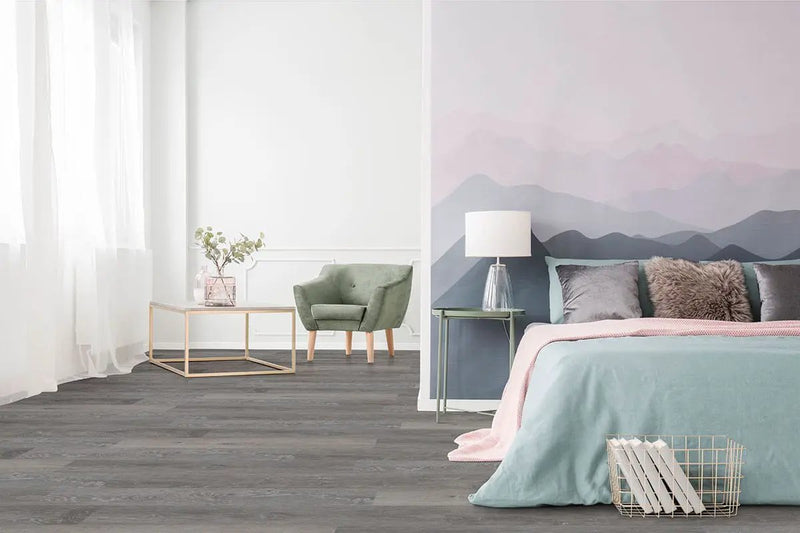 Cyrus 2.0 Finely Matte Wood Look Lvt Planks 7x48 in a finished room