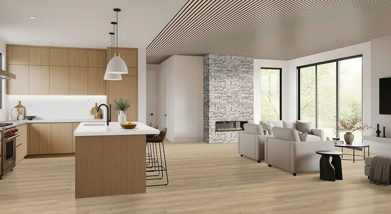 Laurel Reserve Honey Hollow Matte Wood Look Lvt Planks 9x48 by MSI Surfaces
