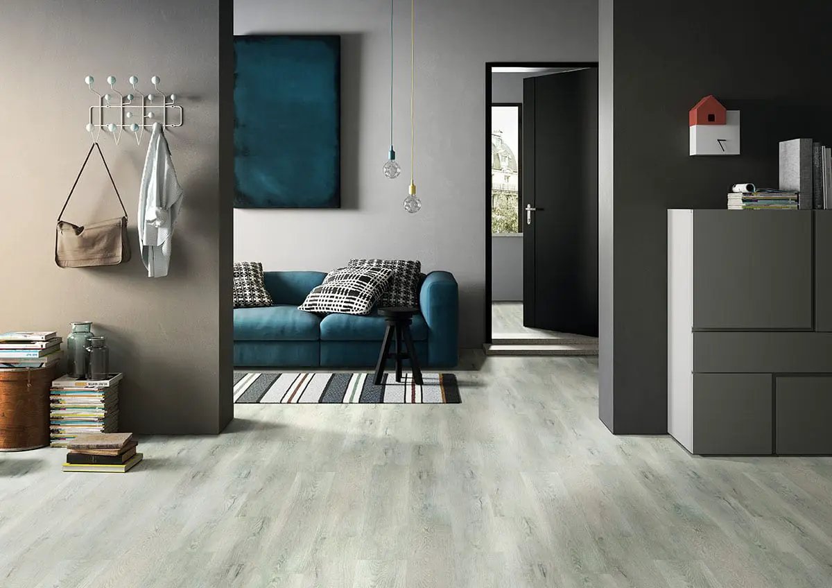 Cyrus Kardigan Semi Gloss Overlap Stair Nose Wood Look Lvt Moldings 2.23x1.03 in a finished room