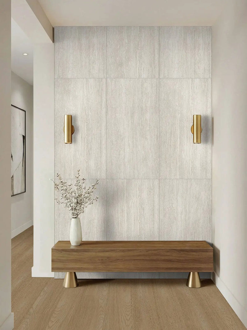 Laurel Reserve Linen Loggia Matte Wood Look Lvt Planks 9x48 in a finished room