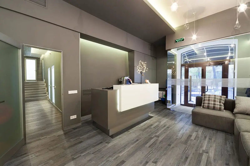 Cyrus Mezcla Matte Wood Look Lvt Planks 7x48 in a finished room