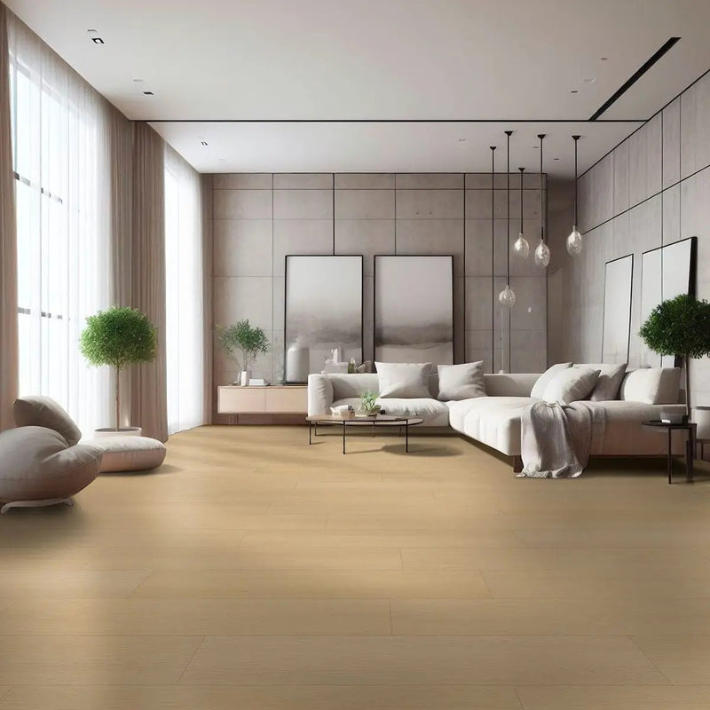 Laurel Palmilla Semi Gloss Wood Look Lvt Moldings 12x1.25 0.18 inch in a finished room