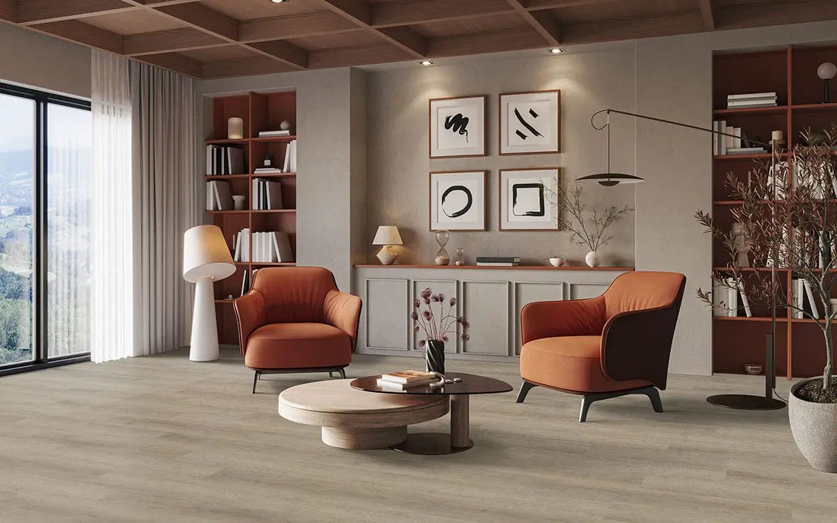 Laurel Reserve Saddle Wood Matte Look Lvt Planks 9x48 by MSI Surfaces